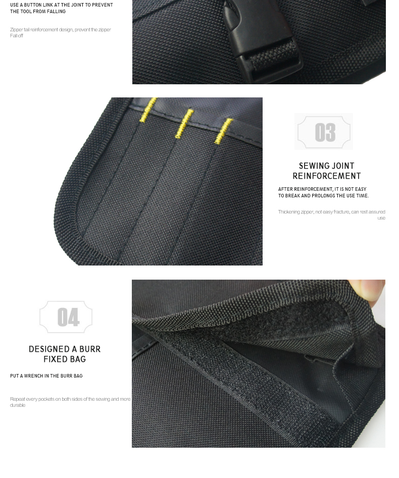 China Suppliers Custom Knife Pouch Multifunctional Rolling Tool Bag