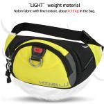 Zipper Closure Waterproof Waist Pouch Nylon Women Fanny Pack 13cm High