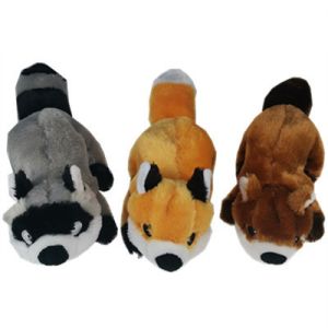 3 ASSTD 33cm Squirrel Pet Plush Toys