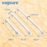 Non Barrier Bathroom Fixtures And Fittings / Shower Grab Bars Diameter 35MM