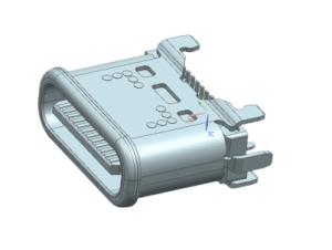 China 24 Pins USB Type C Vertical Connector SMT Double Length 7.45mm IPX8 Water Proof factory