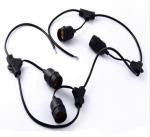 Hot sale black pendant Lamp extension cord 0.5m-10m copper Loft Lights cable
