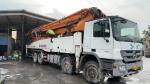 Hydraulic Machining Process Red 56 Meter Concrete Pump Truck Direct Delivery