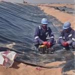 Environmentally-friendly HDPE geomembrane plastic liner for fish farm pond liner