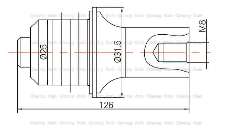 Flange Type Reverse Horn Ultrasonic Piezoelectric Transducer , Sealing High Power Ultrasonic Transducer