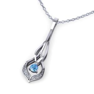 China The Elegant Simplicity Of This Interwoven Aquamarine Necklace factory