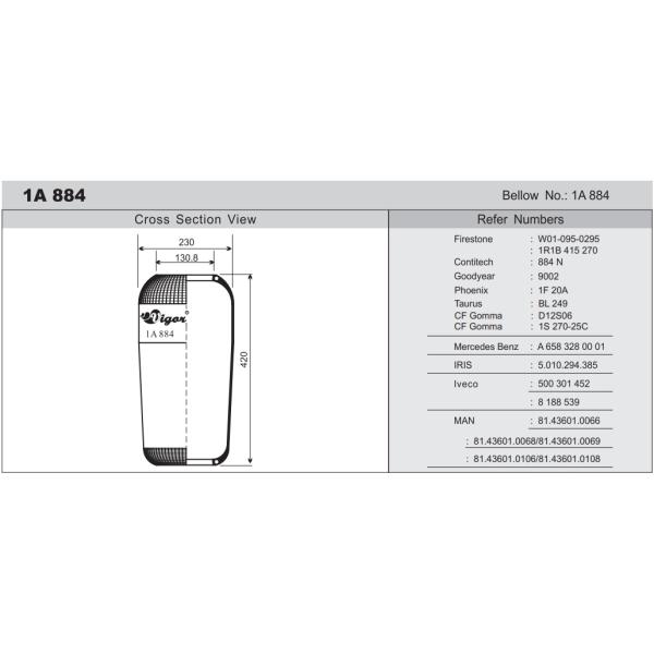 Yutong Bus Air Suspension Spring 2931-00794 OEM Replacement