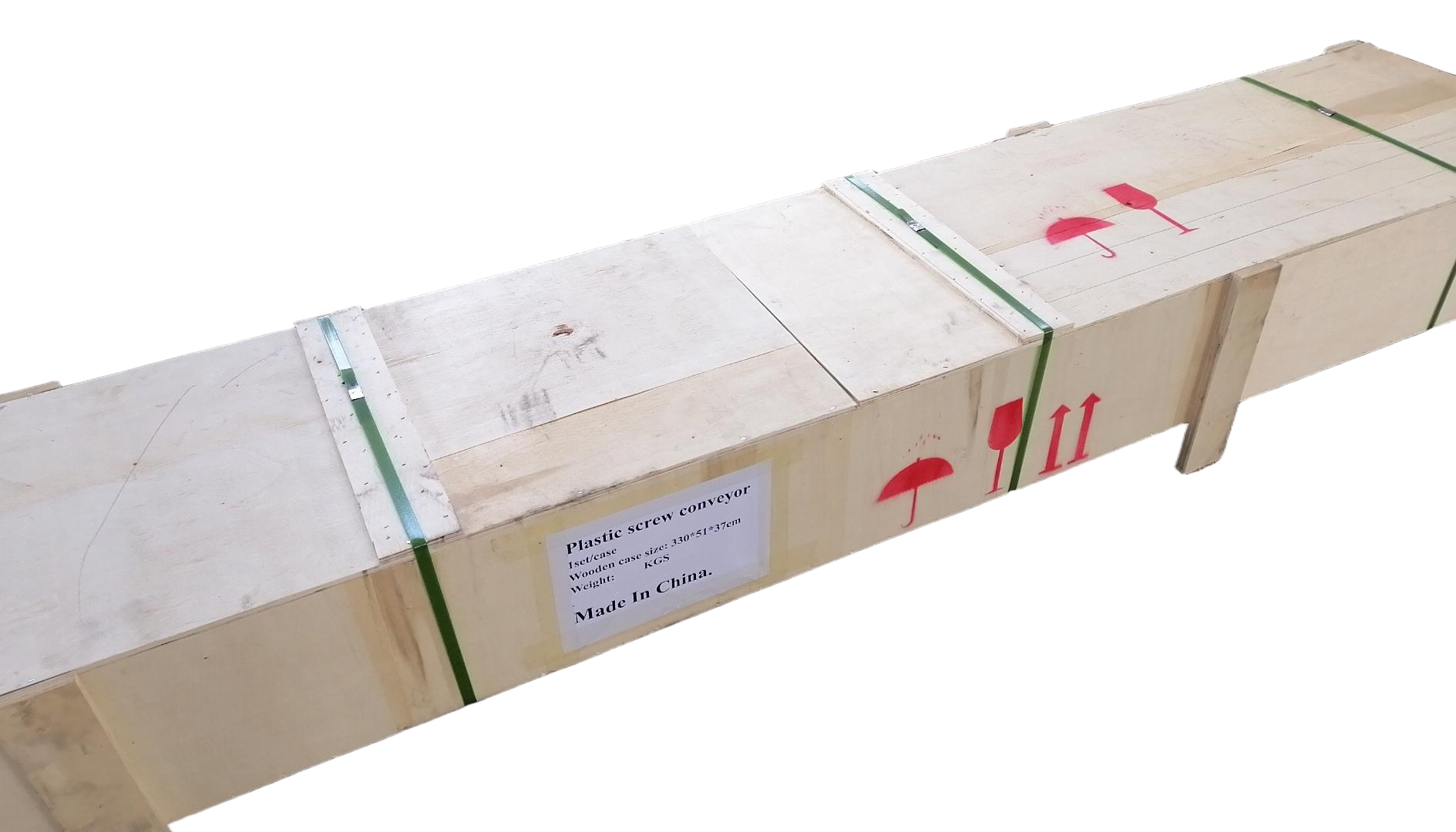 Customized Leveling / Inclined Plastic PP screw conveyor
