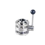 1''-8'' Stainless Steel 301/304/316 Welding Butterfly Valve for Sanitary Flow