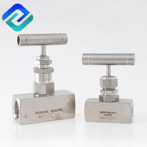 China 316ss Female Thread Pneumatic Needle Valve Flow Control NPT Lost Wax Cating factory