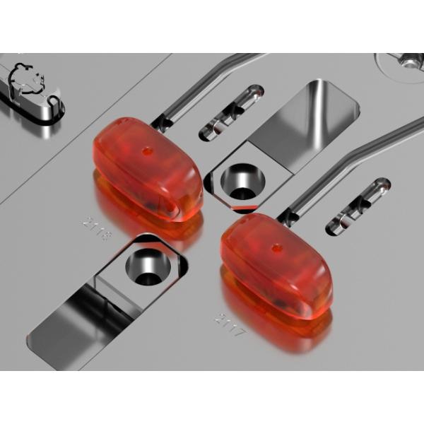 Transparent Housing Base (1*16) / Hot runner / Three-plates mold No.24309 & 24310