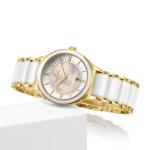 MOP Dial Quartz Stainless Steel Watch 5ATM Waterproof Metal Premium