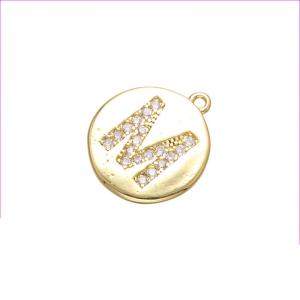 China 26 Initial Letter Pendant Necklace DIY Gold And Silver Jewelry Necklace factory