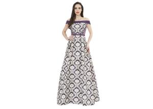 China Ladies Off - Shoulder Wedding Lace Muslim Evening Dress S-XXL Or Customized Size factory