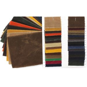 Waterproof PU Color Coating Fabric Twill Fabric with Dry Waxed Canvas Carcoats