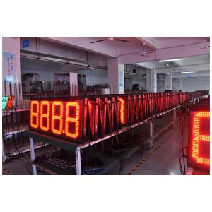China Outdoor Led Digital Number Sign Waterproof level IP65 Remote Control Gas Station Sign factory