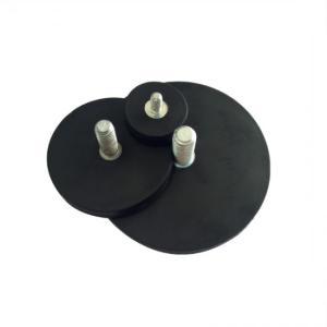 China Customized Rubber Coated Magnet Neodymium Magnetic Disc Shape factory