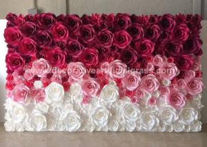 China 40x60cm Silk Artificial Flower Wall Panels For Wedding Venue factory