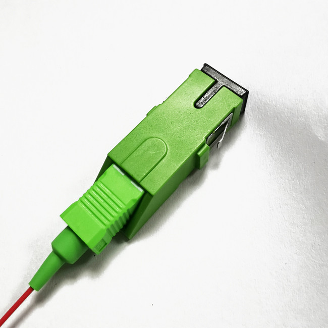 SC APC SM SX Fiber Optical Adapter Auto Inner Shutter No Flange