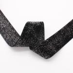 Shinny Glitter Silver Gold Velvet Ribbon 10mm-38mm Luxury Velvet Ribbon