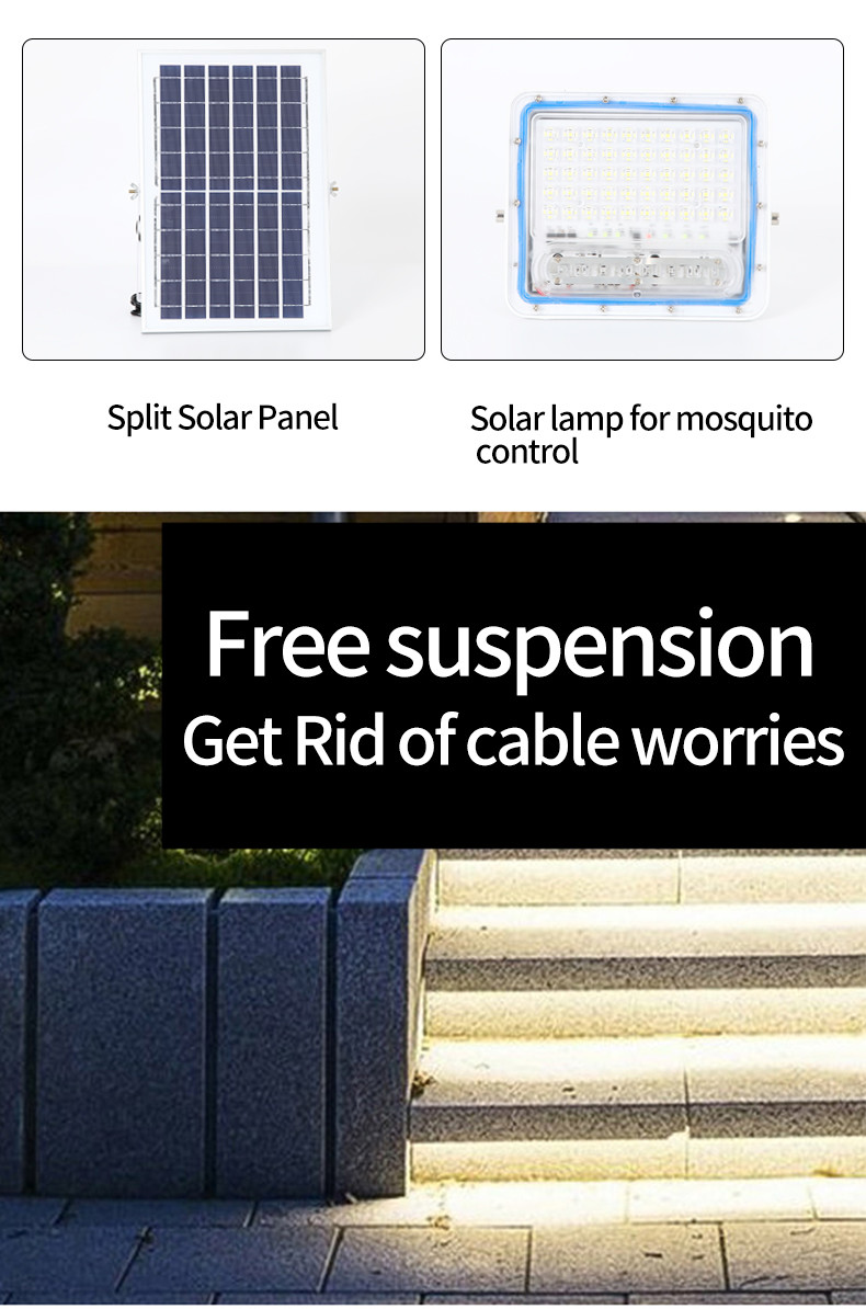 Outdoor Led Solar Mosquito Lamp Insect Repellent Solar Lights 50W 190x153x50mm