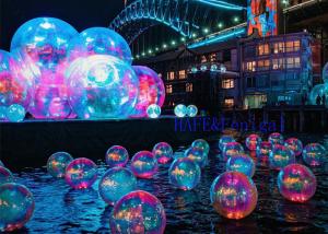 China Outdoor Bubble Mirror Balls For Rainbow Inflatable Shape Balloon 3.5m factory