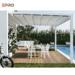 Easy Install Outdoor Powder Coated Aluminum Pergola Retractable Side Ceiling