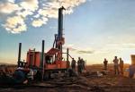 Crawler Well Drilling Equipment Hydraulic Borehole 76KW Diesel Water Well