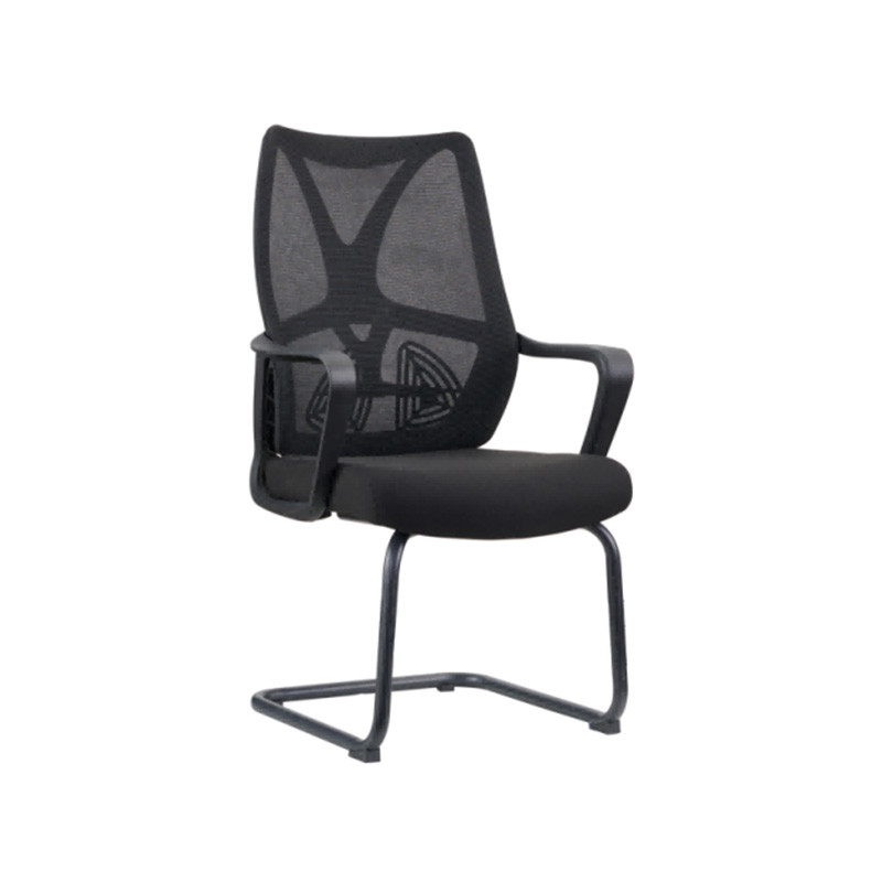 Comfortable Black Swivel Mesh Office Chair With Lumbar Support