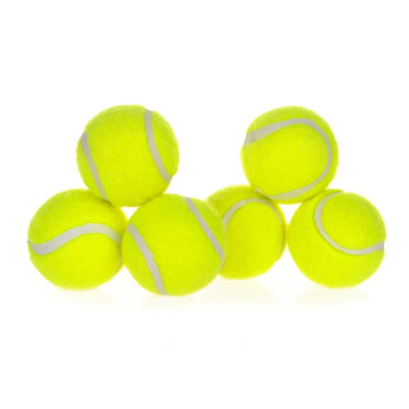 Rubber dog safe tennis balls