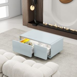 China Living Room Furniture Modern Coffee Table with Built-in Refrigerator and Music Player factory