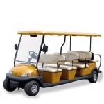 AC System Electric 12 Seater Golf Cart with Solar Panel , 45km Maximum Travel
