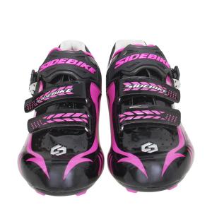 China Breathable Ladies Road Cycling Shoes Bright Color Printed Low Wind Resistance factory