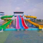 Customizable Rainbow Pool Slide Adult Water Slide Anti Static
