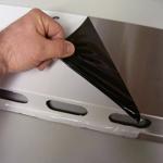 Aluminum Stainless Steel Surface Protection Black & White Protective Film