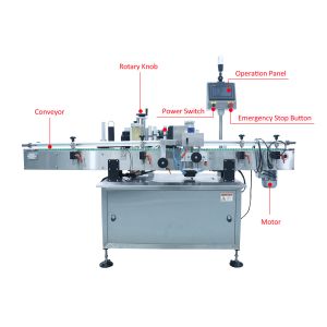 Snack Juice Round Bottle Labeling Machine Automatic CE Certification