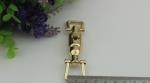 Handbag hardware accessories die casting light gold snap button push press locks