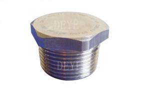 China SS201 SS304 Screwed SS Threaded Pipe Fittings With Hex Plug factory