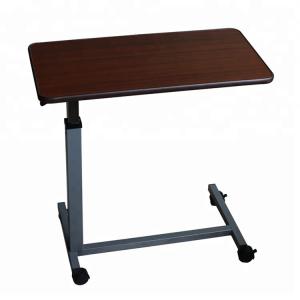 China CE ISO9001 Adjustable Height Hospital 1010mm Over Bed Tray Table factory