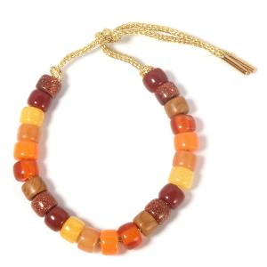 China Nylon Cord Handmade Natural Stone Bracelets 18.5cm Polishing Finishing factory
