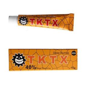China TKTX Quick Strong Effect No Pain 40% Tattoo Anesthetic Cream / Deep Numb Cream factory