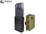 Handheld 16 band mobile phone signal jammer, nylon cover, blocking 5g 4G Wi Fi