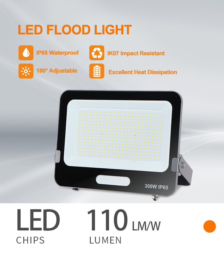 Reflector Garden Waterproof IP65 High Power China Manufacturers 2200k 100w 300w 400w LED Floodlight Outdoor