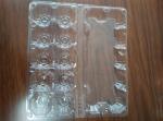 Clear transparent plastic tray for eggs