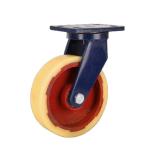 1000kg High Load Heavy Duty Red Iron Core Nylon Castor Wheel with Roller Bearing