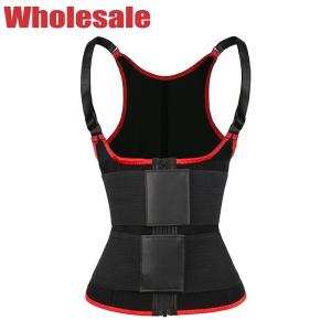 China 6X Workout Waist Trainer Vest NANBIN Adjustable Shoulder Strap Body Waist factory