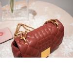 High-Quality Leather Small Fragrant Rhombus Female Crossbody Bag