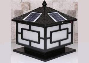 China 5W Outdoor Yard Light Fixtures Solar Pillar High Brightness Decorative Garden Lights factory