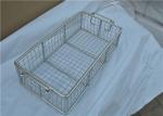 Rugged Stainless Steel Wire Mesh Basket With Moved Handle For Fruit