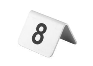 China Stainless Steel Reserved Table Number Stands in English or Chinese Restanurant Room factory